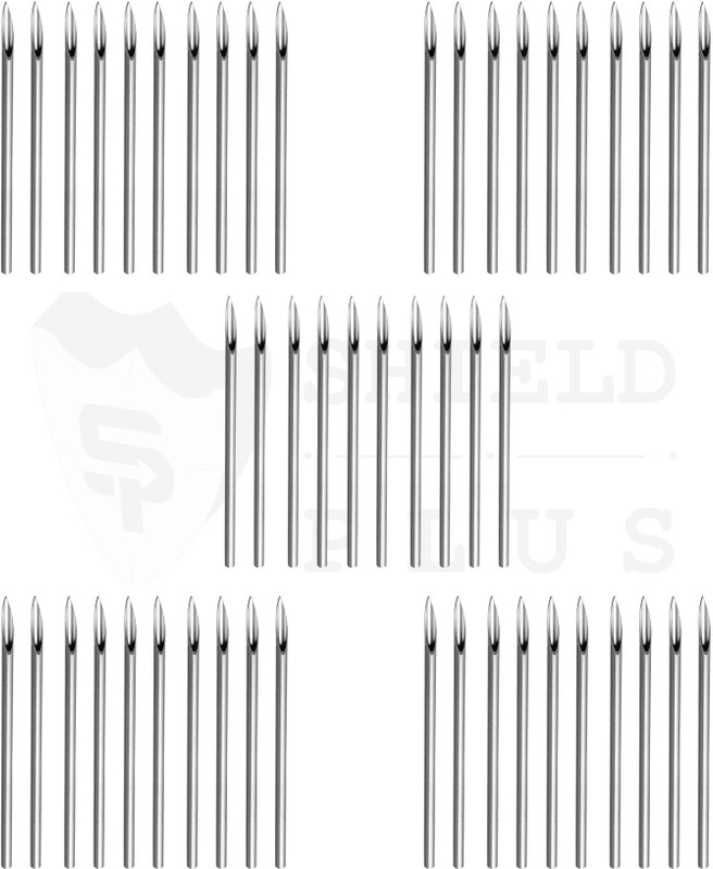 tattoo PIERCING NEEDLE COMBO OF 14G & 16G (EACH OF 25PCS) Temporary Tattoo Kit