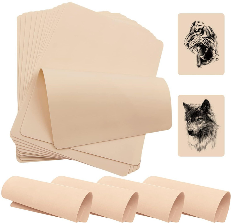 Bella Faccia 1mm Double Sides Silicone Sheet for Tattoo Practice (Pack Of 3) Temporary Tattoo Kit