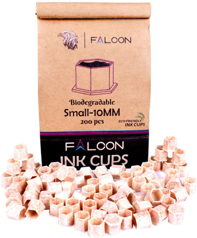 Tattoo gizmo Falcon Biodegradable Tattoo Inks cup-Small (Pack Of 200) Temporary Tattoo Kit