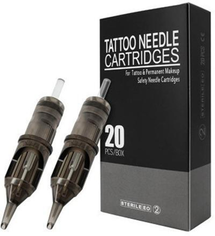 Mumbai Tattoo Tattoo Needle Cartridges 1RL Black Box ( Pack Of 20 ) Disposable Round Liner Tattoo Needles(Pack of 20)