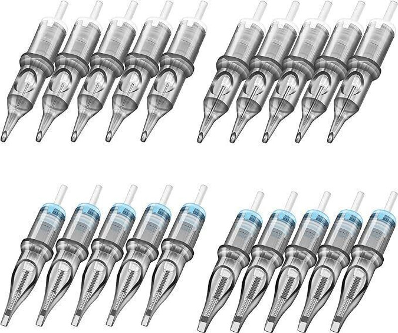 Shield plus 3RL7RL7RS5RS CARTRIDGE COMBO BOX Disposable Round Liner Tattoo Needles(Pack of 20)