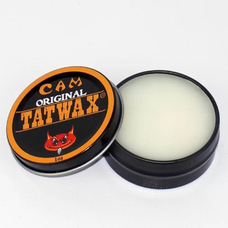 Cam Original Tatwax Healing Balm Natural Aftercare & Professional Tattoo Butter 1oz(No Design)