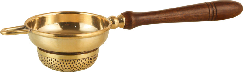 The Healing Store Pure Brass Tea Strainer with Fine Mesh & Handle Tea Strainer(Pack of 1)