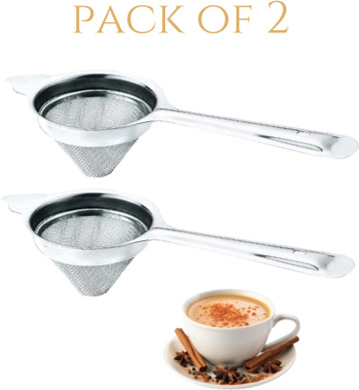 Luxsan Heavy-Duty Chai Strainer for Kitchen | Filter Sieves for Tea, Coffee, Juice Tea Strainer(Pack of 2)