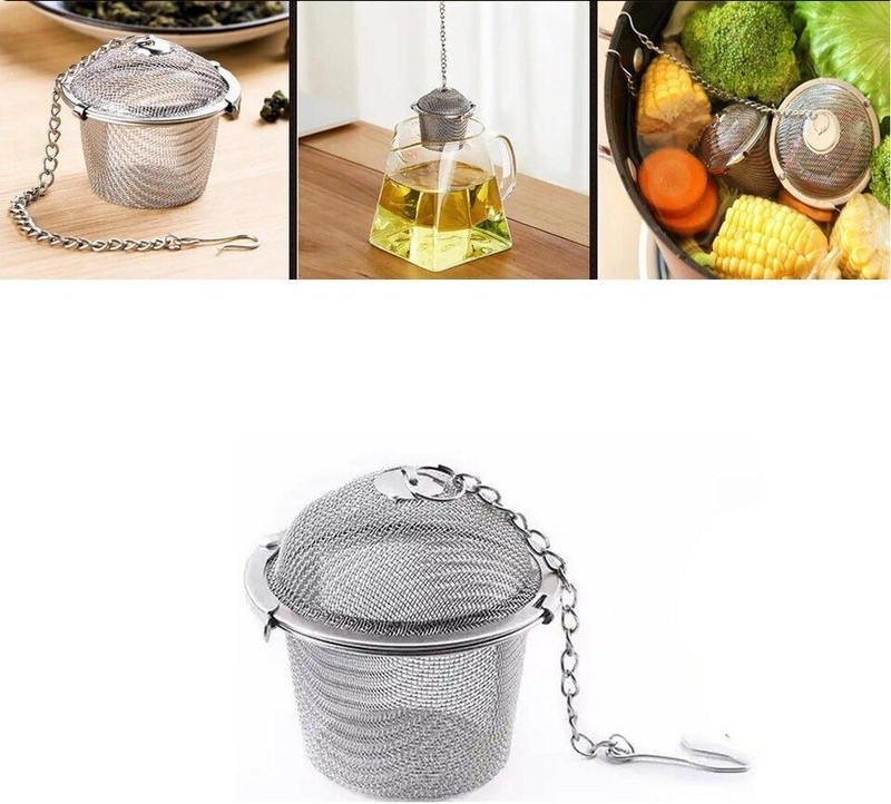 Urban ware 2 Pack Stainless Steel Tea Strainer Tea Infuser Ball for Loose Tea Spice Infuser Tea Strainer(Pack of 2)