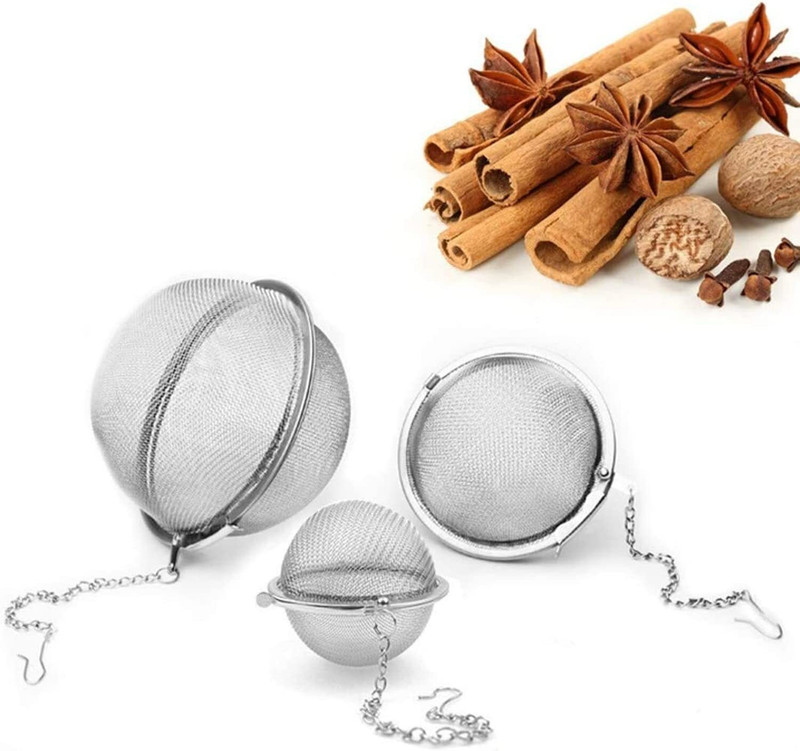 DORMICO Tea Strainer Mesh Tea Balls, Stainless Steel Tea Ball Strainers Infuser Filter Tea Strainer(Pack of 3)