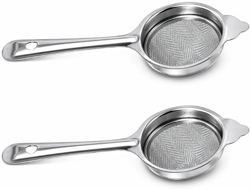 Luxsan Luxsan Stainless Steel Fine Mesh Tea Strainer Pro Tea Strainer(Pack of 2)