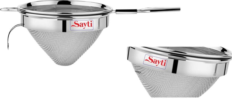 Rk Conical Strainer, 304 Grade Single Mesh, Premium Polish, M,L,XL Pack of 3 Tea Strainer(Pack of 3)