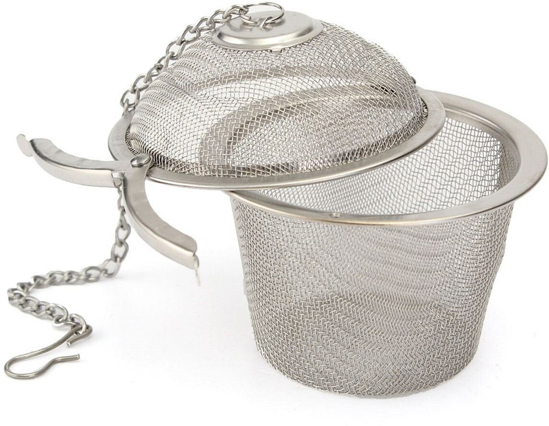 Urban ware StainlessSteel Tea Infuser with Handle for Loose Leaf Tea Mesh Tea Balls Filter Tea Strainer(Pack of 1)