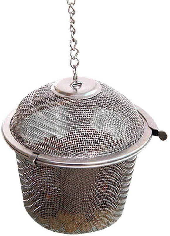 R S Royal Stainless Steel Spice Tea Filter Herbs Locking Infuser Mesh Ball Tea Strainer(Pack of 1)