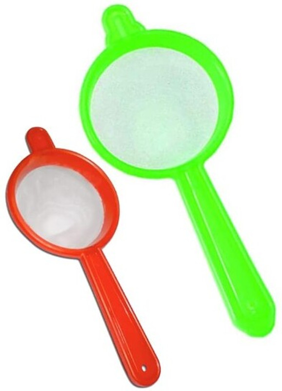 Veeram Housewares Plastic Tea , coffee , milk, juice Strainer Set (Small & Big) Tea Strainer(Pack of 2)
