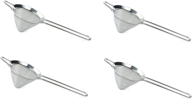 Dynore Conical Shape Bar Strainer/Food Strainer/Mesh Strainer- Set of 4 Tea Strainer(Pack of 4)