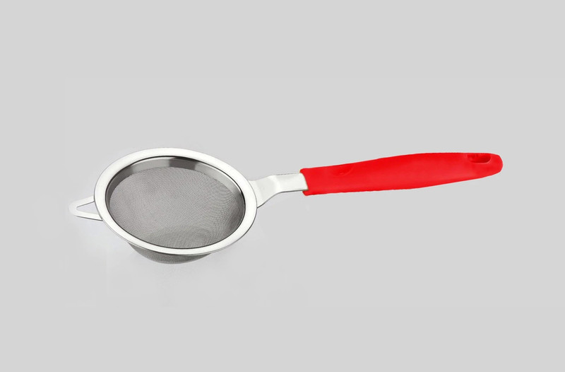 Kitchen4U Stainless Steel Tea strainer with plastic handle for home and office use Tea Strainer(Pack of 1)