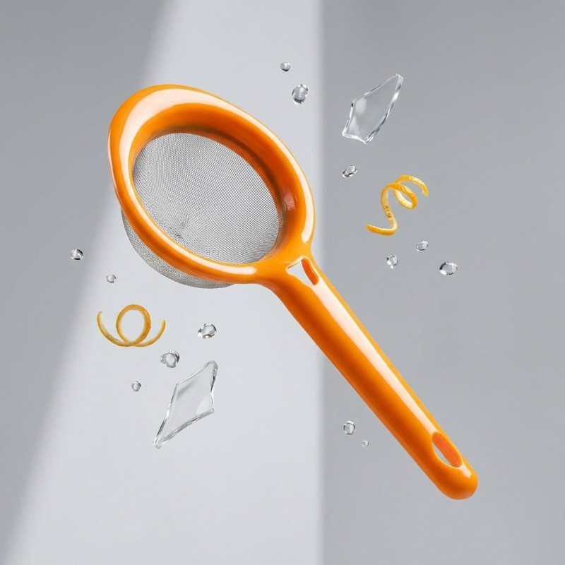 Jpiez Tea Strainer, Kitchen Strainer Orange Tea Strainer(Pack of 1)