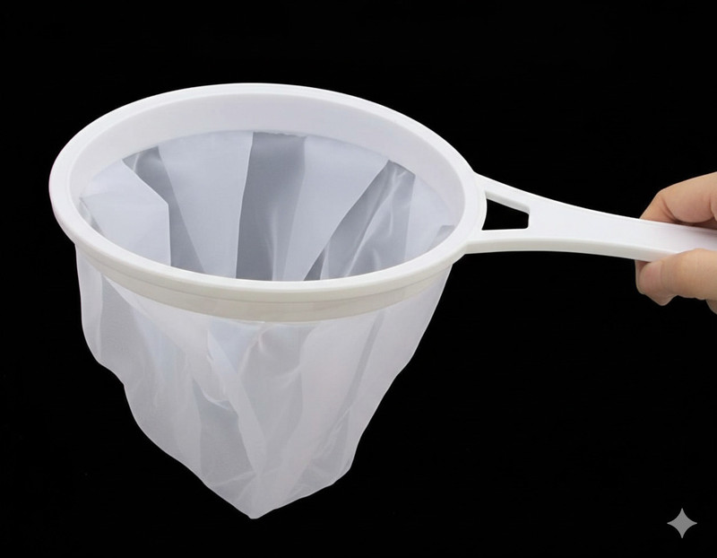 POLLYKING Milk Filter Kitchen Funnel for Filtering Juice, Wine, Milk, Soy Milk Strainer Tea Strainer(Pack of 1)