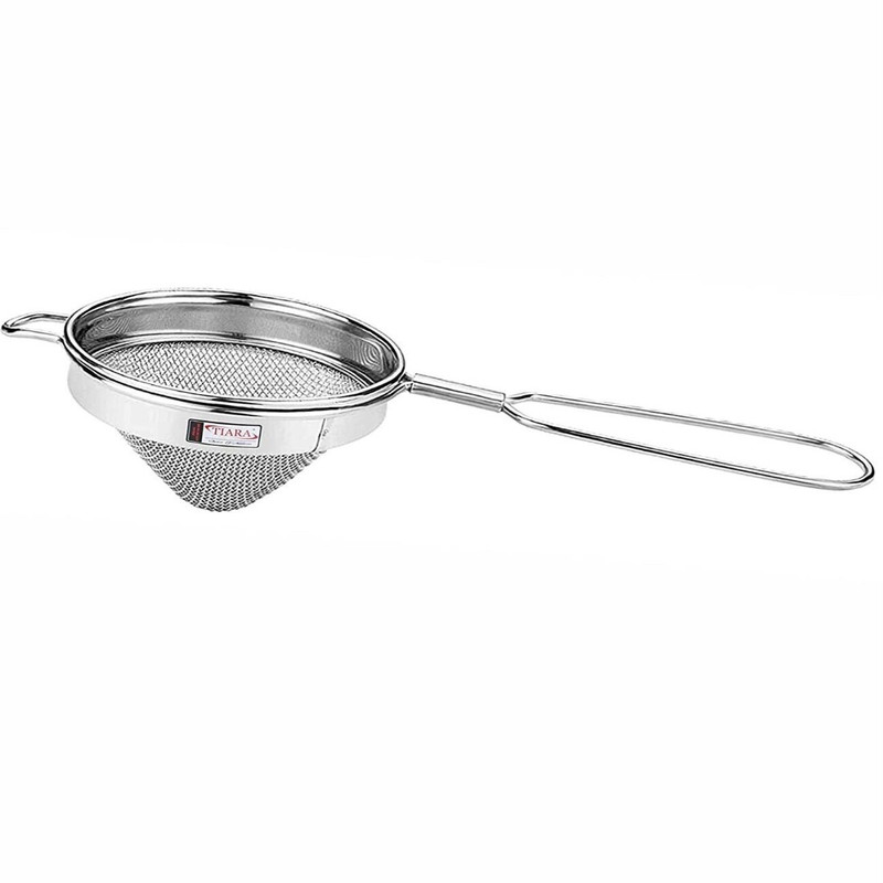 TIARA 1PC Max Round Single Net Tea Coffee Stainless Steel (304 Steel Food Grade) Tea Strainer(Pack of 1)