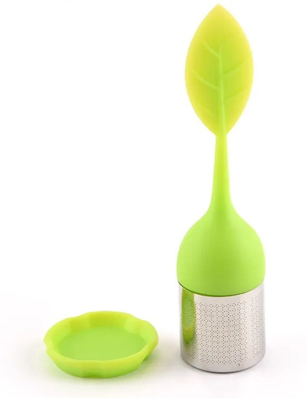 MobFest ® Silicone Leaves Shape Tea Infuser, 304 Stainless Steel, Loose Leaf Tea Filter, Tea Strainer(Pack of 1)