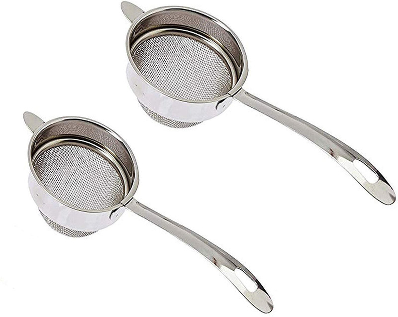 Top Trick Stainless Steel Double NET Tea & Coffee Strainer |Tea Maker |Tea Filter| Chalni Tea Strainer(Pack of 2)