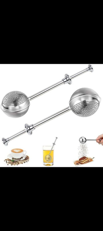 Octavius Ball Shaped Stainless Steel Tea Infuser / Tea Strainer(Pack of 2)