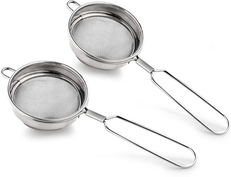 Siya Corporation Siya Premium Stainless Steel Tea Strainer Set of 3 (9,8 and 7 cm) Tea Strainer(Pack of 3)