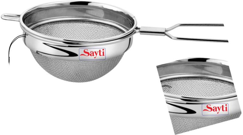 Rk Round Strainer, 304 Grade Double Mesh, Premium Polish, Pack of 2, Medium Size Tea Strainer(Pack of 2)