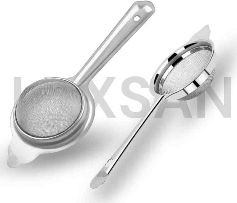 Luxsan Stainless Steel Tea & Coffee Strainer – Fine Mesh Double Net Filter (Pack of 2) Tea Strainer(Pack of 2)