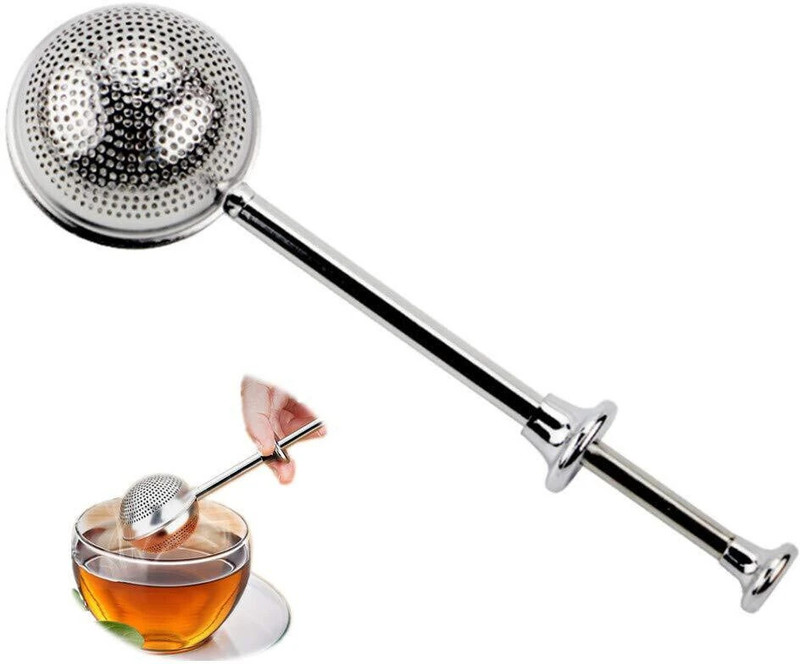 JIRNDAL STORE Stainless Steel Tea Ball Infuser With Spring Handle | Tea Infuser | Tea Strainer Tea Strainer(Pack of 1)