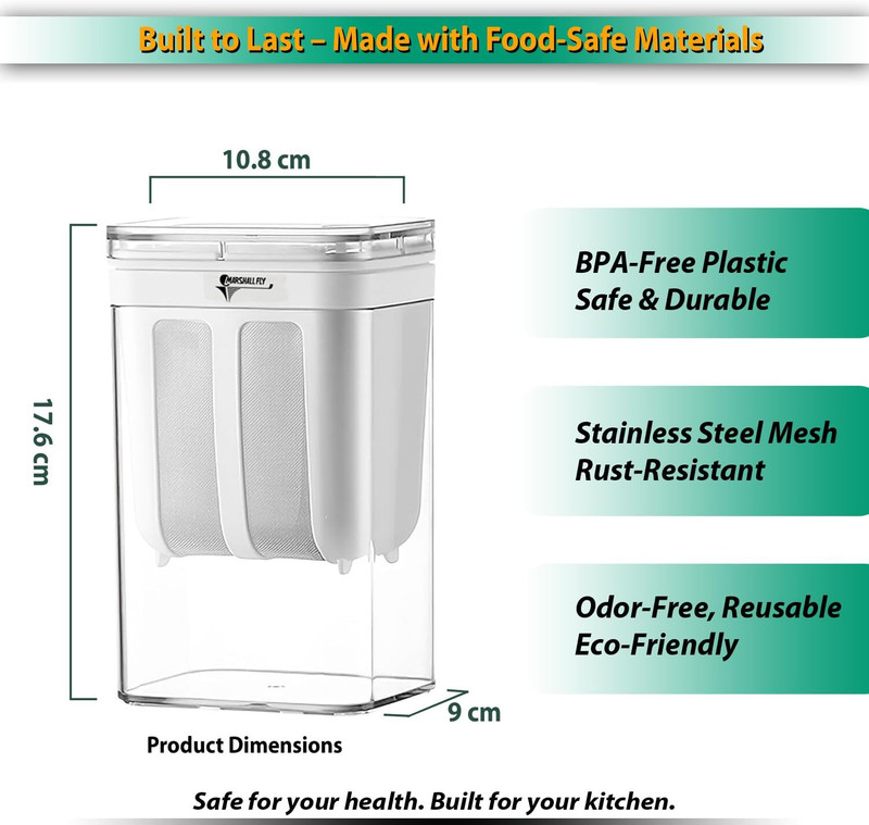 DARKFISH transparent storage jar Tea Strainer(Pack of 1)