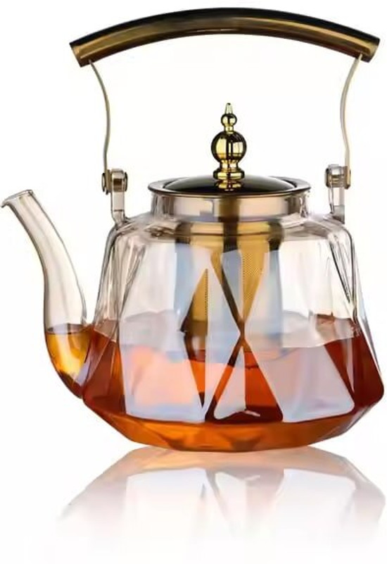 Cozify Geometric Shape Tea Kettle for Herbal Tea, Green Tea & Black Tea Tea Urn(1000 ml)