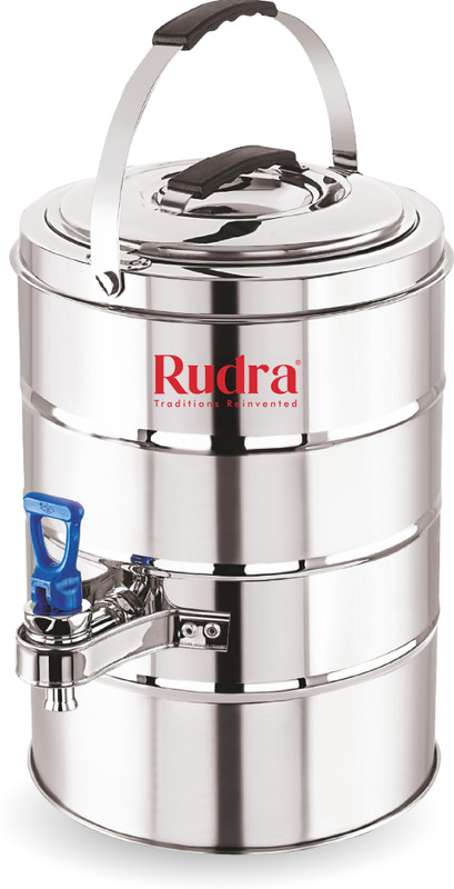 Rudra SS RU3003-8L|S S Pot|Rasam|Sambhar|Tea|Coffee|Container,Hot/Cold|Dispenser Jar Tea Urn(8 L)