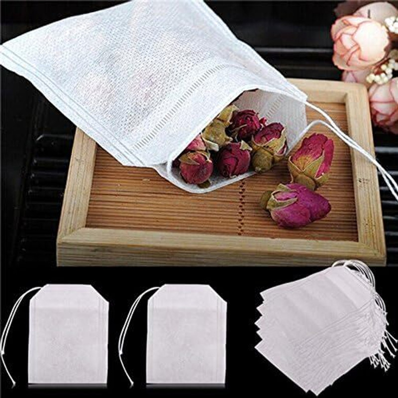 Elexa 100 Pcs Disposable Tea Filter Bags Tea Urn(100 ml)