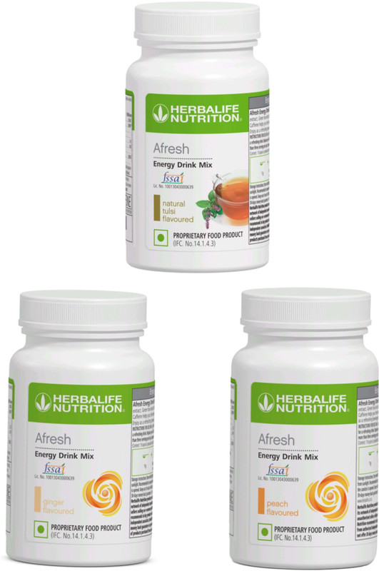 FitRams {HERBALIFE TULSI,PEACH,GINGER AFRESH PACK 3} TULSI,PEACH,GINGER Powder(150 kg, Pack of 3)