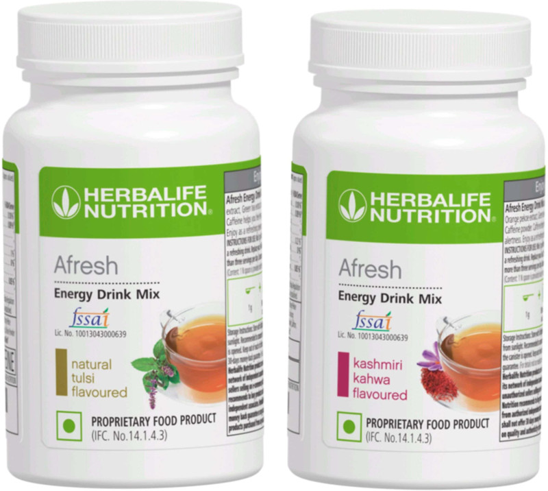 FitRams HERBALIFE ELAICHI & KASHMIRI KAHWA AFRESH COMBO PACK ELAICHI & KASHMIRI KAHWA Powder(100 g, Pack of 2)