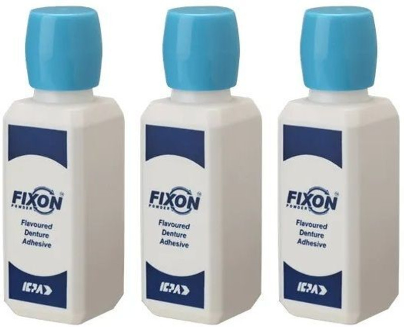 MEDDENT Fixon Powder Denture Adhesive (15g) Teeth Whitening Kit