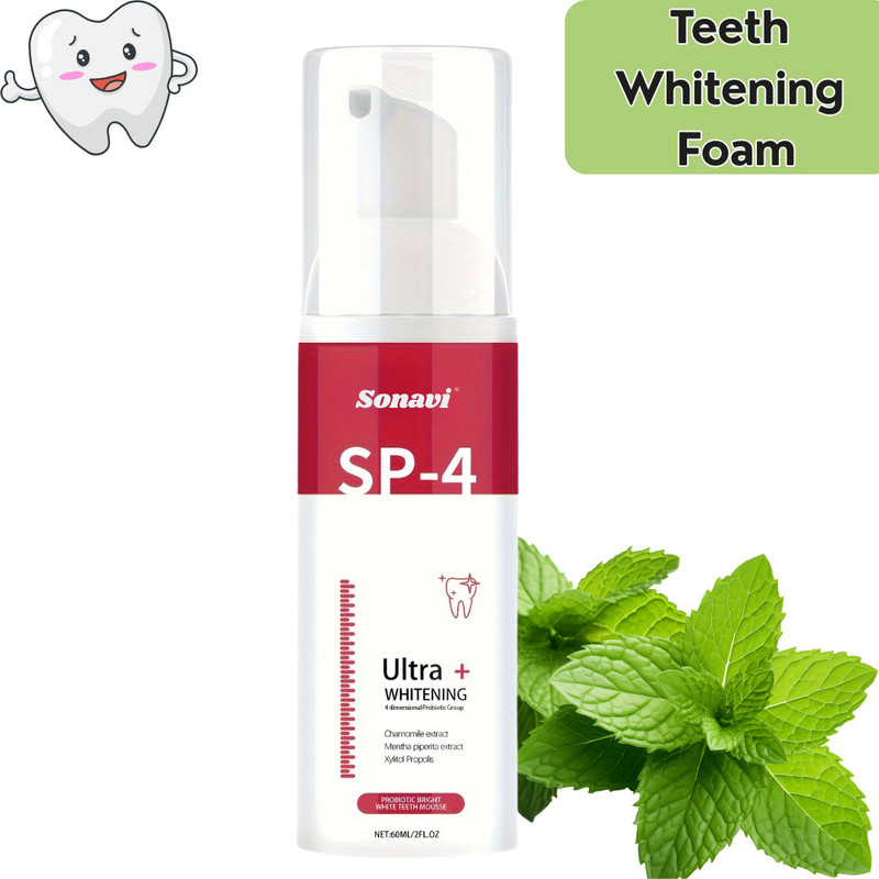 Sonavi Teeth Whitening Foam for Fresh Mouthfeel and Easy to Use Deep Cleaning Teeth Whitening Kit