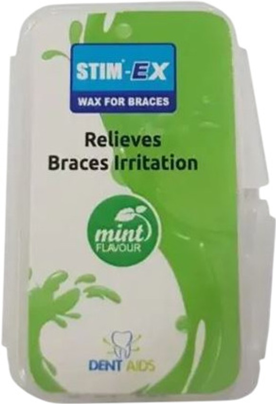 MEDDENT Ex-Ortho Wax, Pain Relief Mint Wax for Braces for Adults (Pack of 5) Teeth Whitening Kit