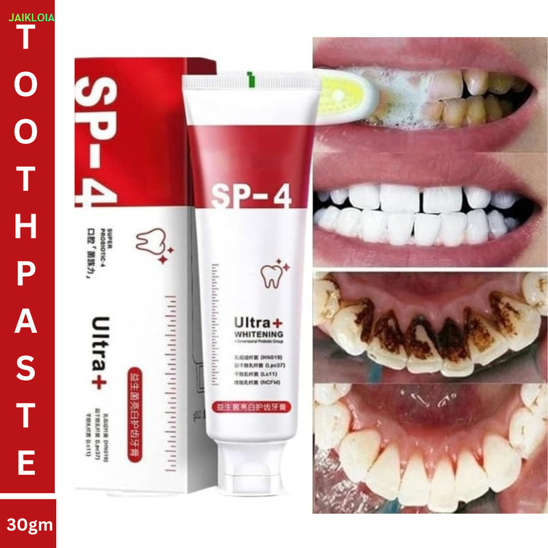 JAIKLOIA Sp4 Toothpaste Ultra Whitening Glow Enhances Tooth Brightness Teeth Whitening Kit