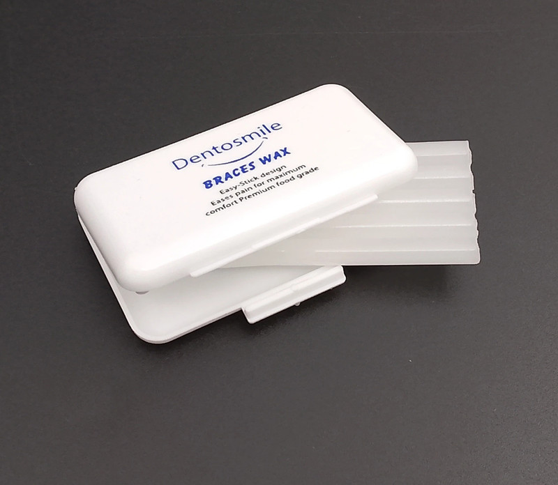Dentosmile Dental Orthodontic Wax for Braces / Bracket Gum - 5 Strips Per Box - Pack of 1 Pc Teeth Whitening Kit