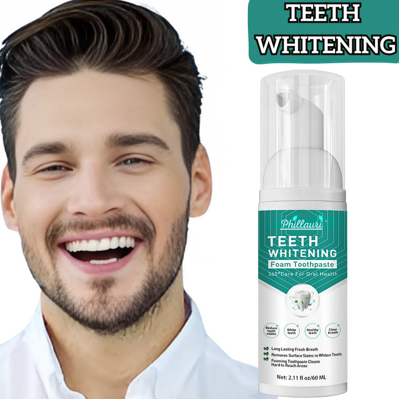 Phillauri Teeth Form-Teeth Whitening Foam Effortless -Teeth Brightening Teeth Whitening Kit