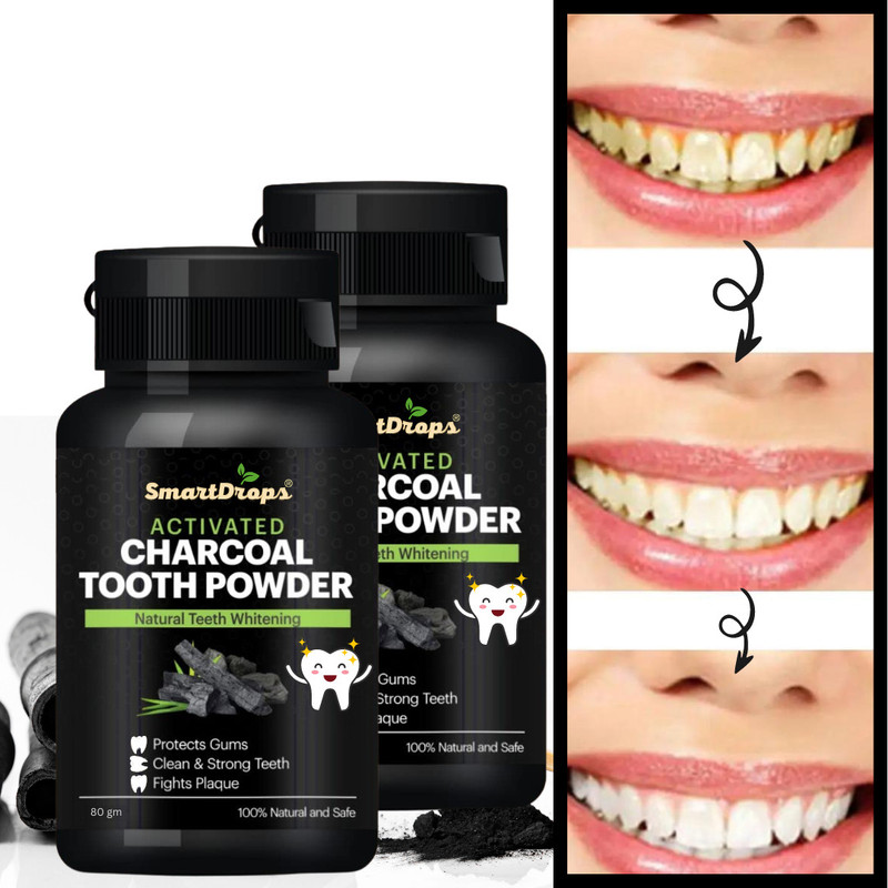smartdrops Teeth Whitening Powder For Gutka Stain and Yellow Teeth Remove Teeth Whitening Kit