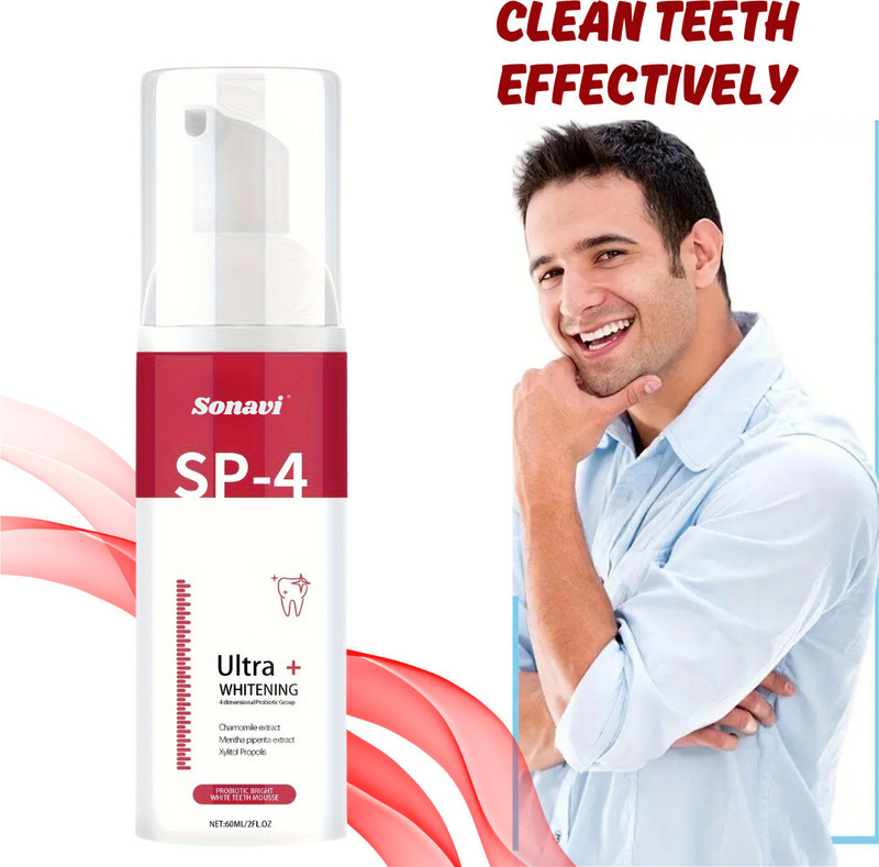 Sonavi Ultra + Teeth Whitening Foam for Fresh & Radiant Smile Teeth Whitening Kit