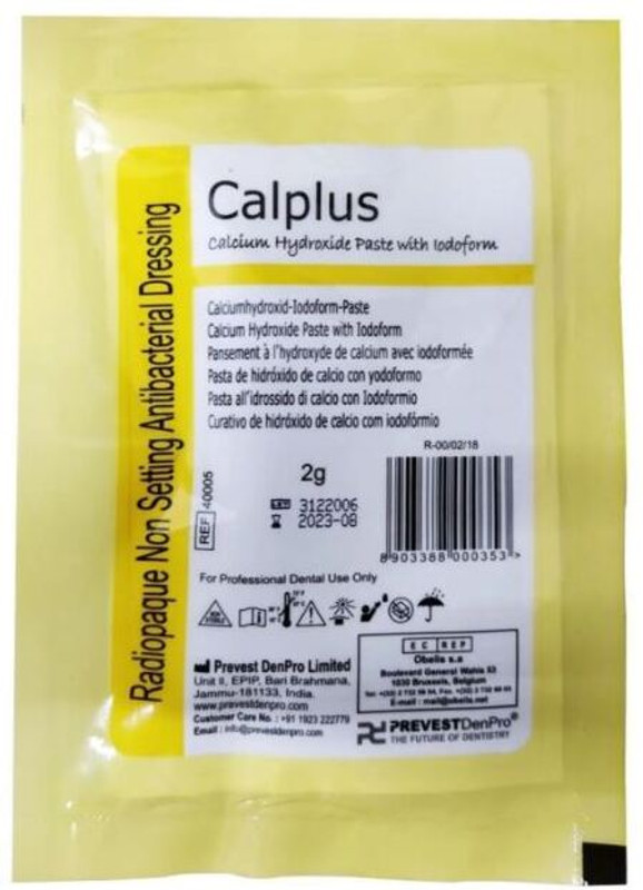 MEDDENT Calplus Calcium Hydroxide Paste - Intro Pack (2g) Teeth Whitening Kit