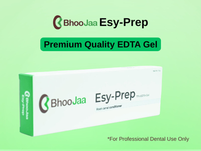 BhooJaa Esy-Prep 5g Syringe | 17% EDTA GEL | Root Canal Chelating & Lubricating Agent | Teeth Whitening Kit