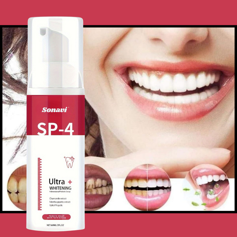 Sonavi Teeth Foam Advanced Cleansing and Stain Removal Teeth Whitening Kit
