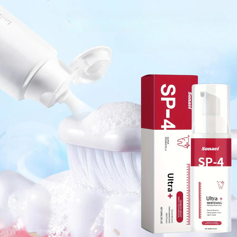 smartdrops Whitening Foam to Ultra-fine Deeply Clean Gums Stain Removal Foam Teeth 60ml Teeth Whitening Kit