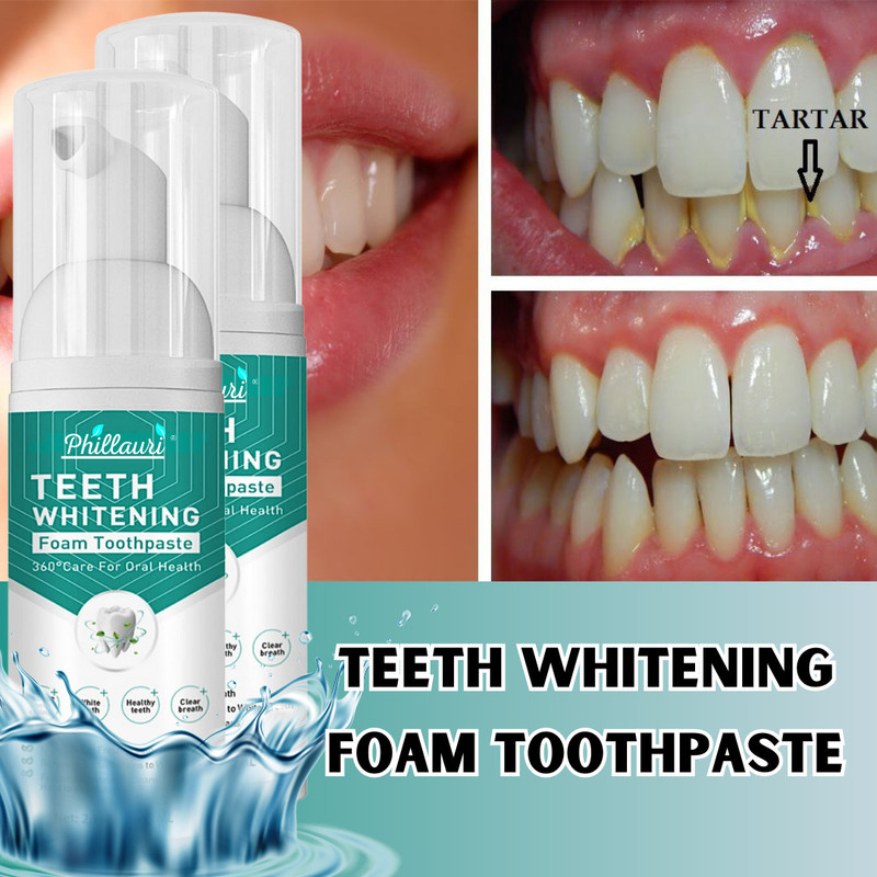 Phillauri Teeth Whitening Mint Effect Cold fresh Liquid Formula Mouthwash Teeth Whitening Kit