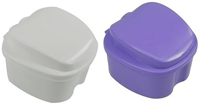 Dentosmile Dental Orthodontic Retainer/Aligner Case/Mouth Guard and Denture Storage Teeth Whitening Kit