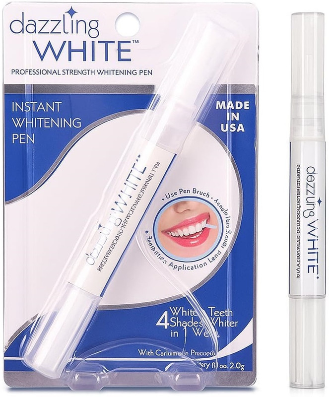 VRBUDDIES Dazzling White Pen – Smooth Writing Ball Pen | Elegant White Body Teeth Whitening Kit