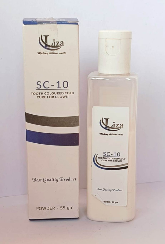 LIZADENT Dental SC-10 Powder 55gm Shade A1 / No Teeth Whitening liquid(55 ml)