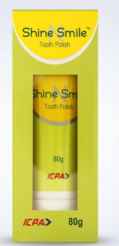 ICPA Shine Smile ToothPaste Tooth Polish 80gm Teeth Whitening liquid(80 ml)